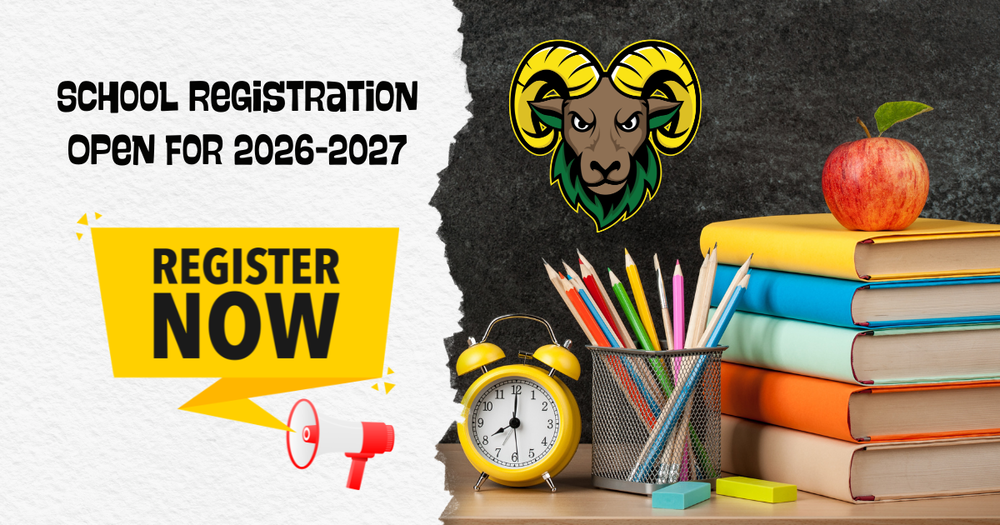 School Registration Open for 2026-2027