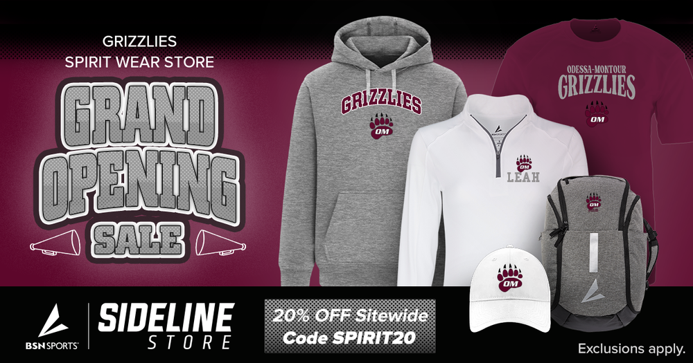 Grizzlies Spirit Wear Store Grand Opening Sale