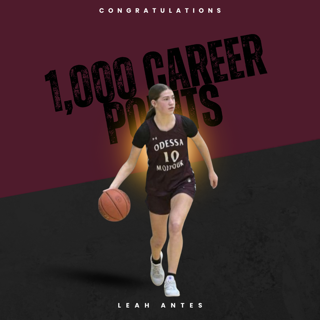 Congratulations Leah Antes on 1,000 career points in basketball! 