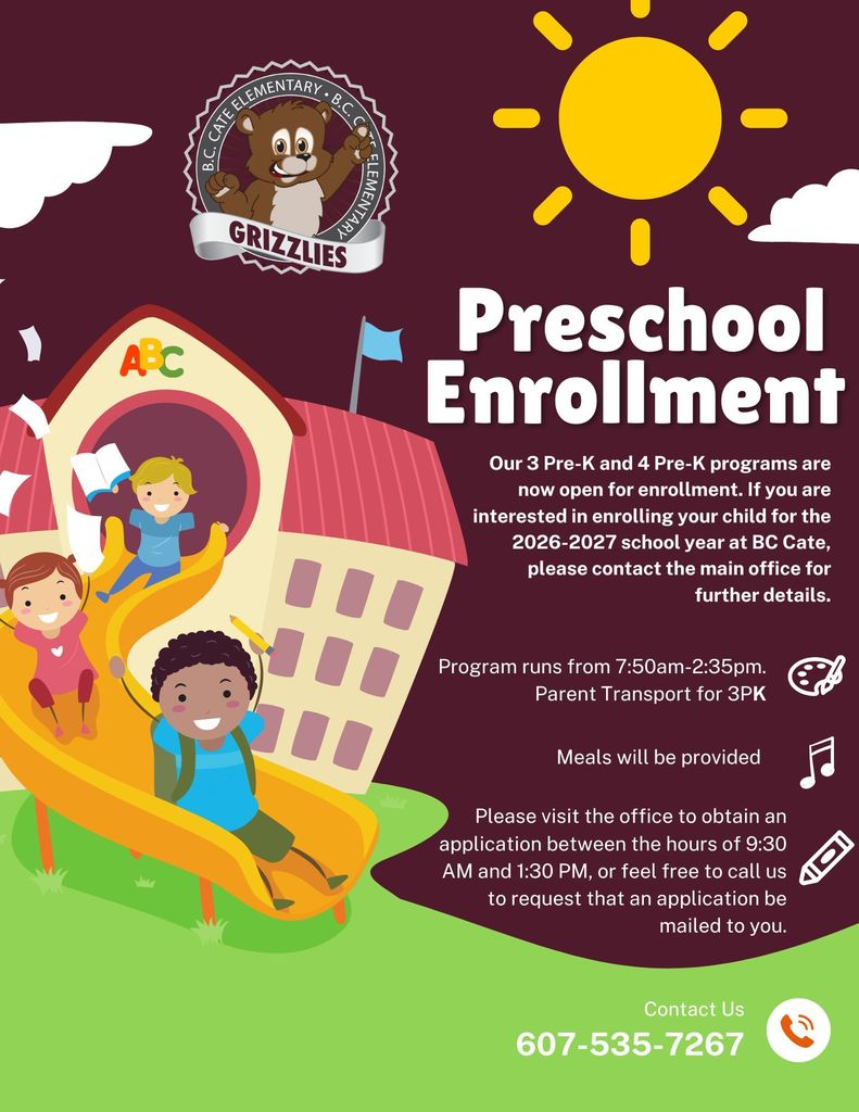 Preschool enrollment is now open!