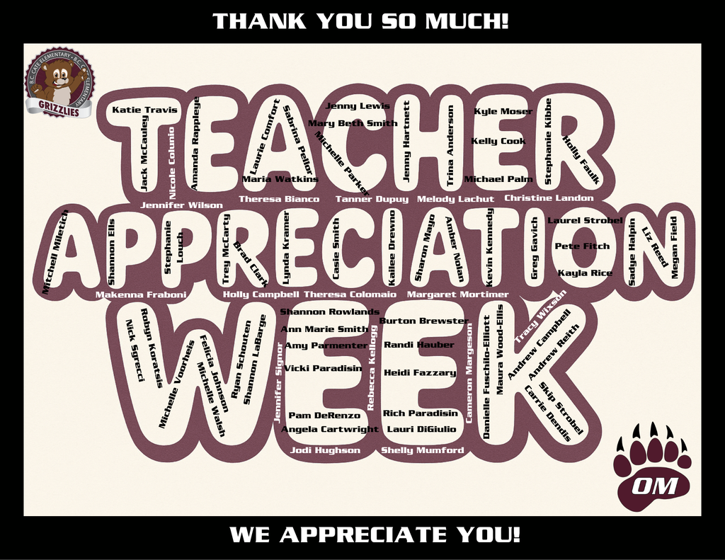 Happy Teacher Appreciation Week!