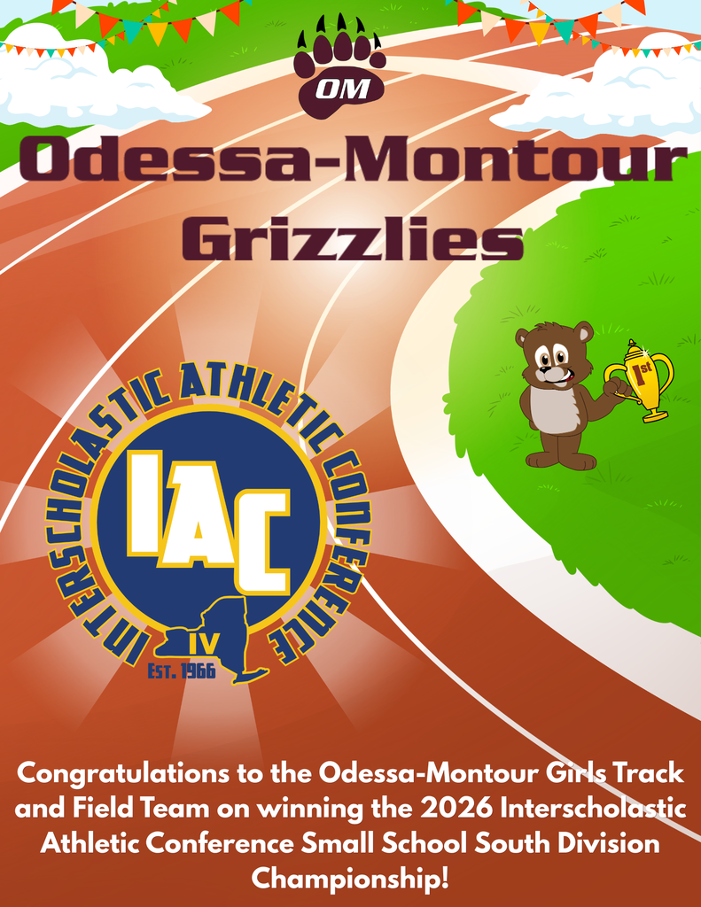 Congratulations to the Odessa-Montour Girls Track and Field Team on winning the 2026 Interscholastic Athletic Conference Small School South Division Championship!