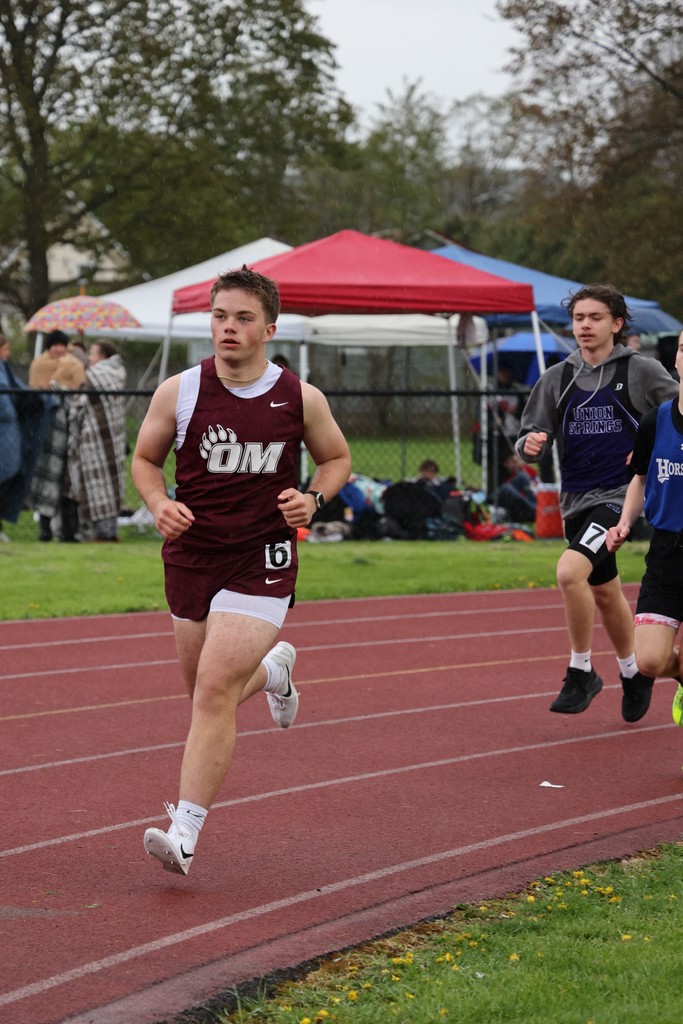 students running on track