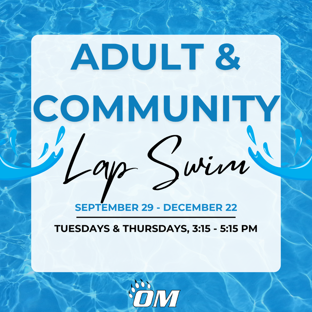 Looking for a great way to stay active this fall? Join us for Adult & Community Lap Swim at the Odessa-Montour Pool beginning Tuesday, September 29!  📅 When: Every Tuesday and Thursday that school is in session through December 22  ⏰ Time: 3:15-5:15 PM  💲 Cost: Free!  Whether you're swimming for exercise, training, or simply enjoying time in the water, all community members are welcome.  📍 Parking & Entrance: Please park in the lot by the baseball field/church and enter through the door just past the maintenance garage on the left (the Red Hallway).  Come make a splash and enjoy a healthy, refreshing way to stay active this season! 💦🏊‍♀️🏊‍♂️