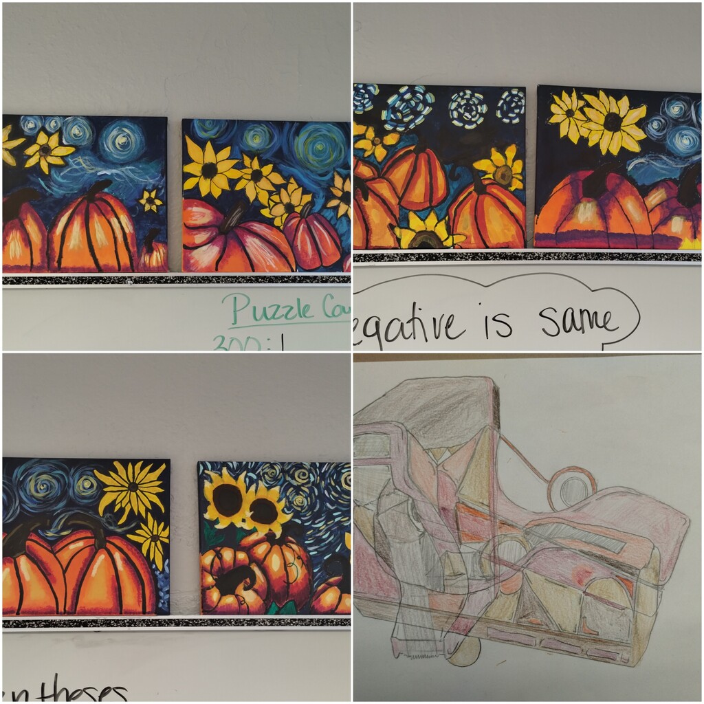 Gogh to the pumpkin patch and a tape dispenser from three views