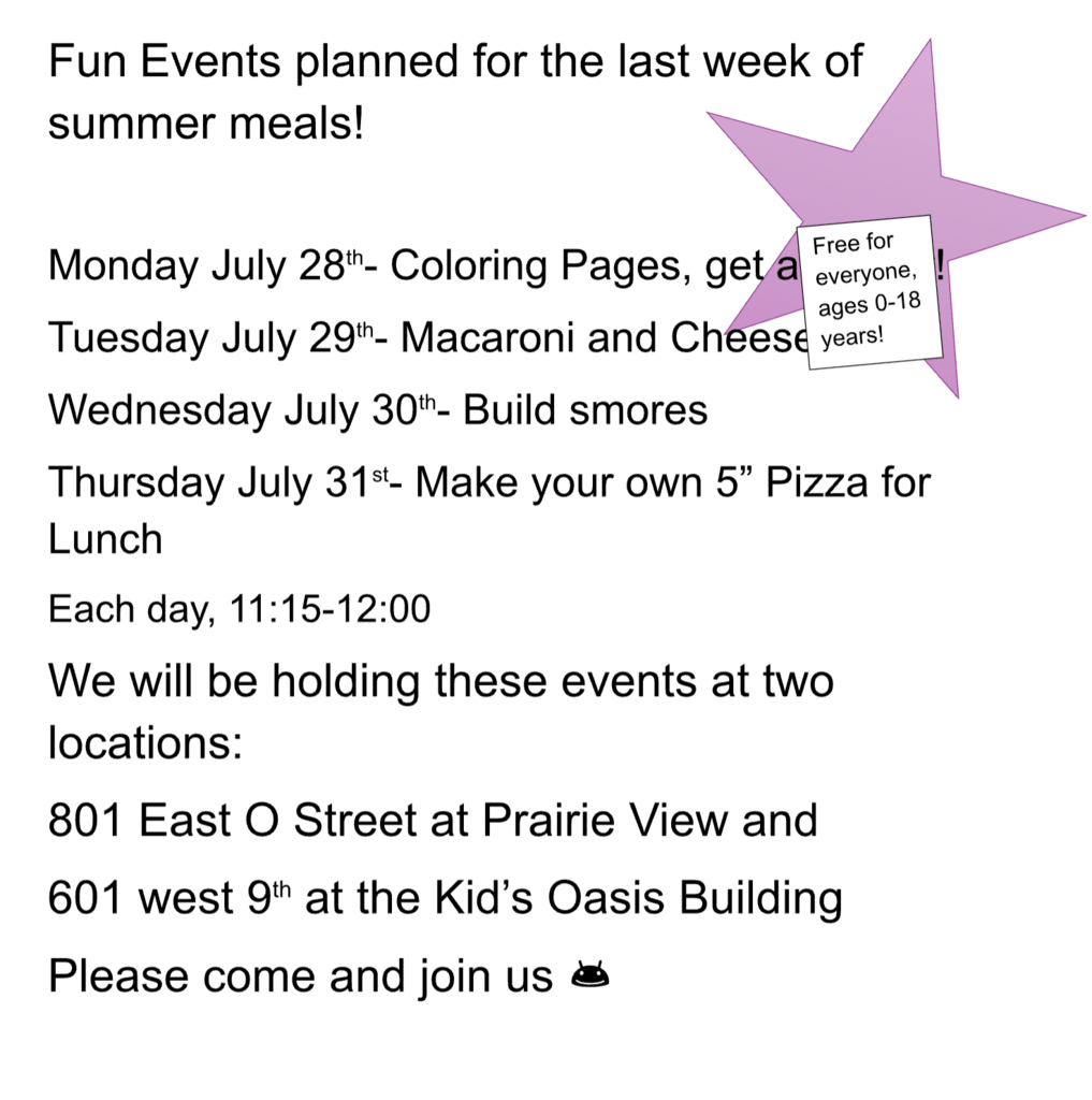 last week activities