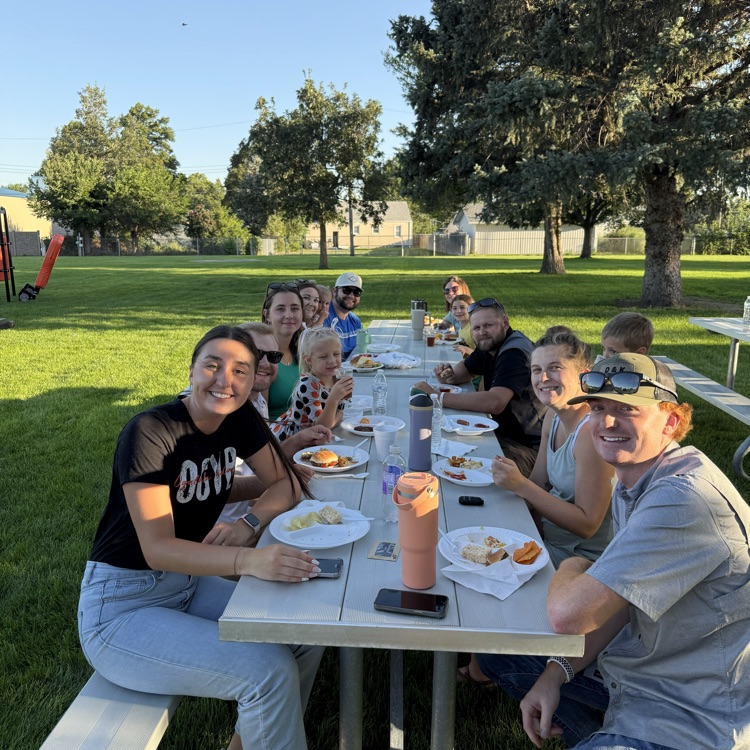 staff at the picnic