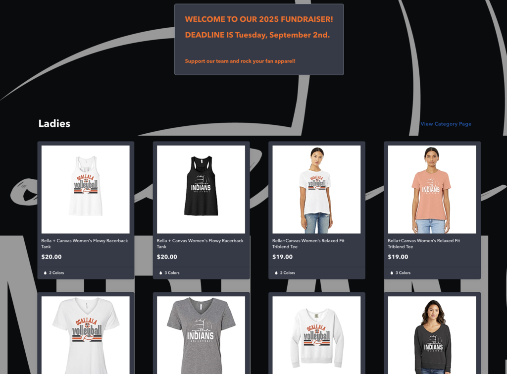 volleyball team shop