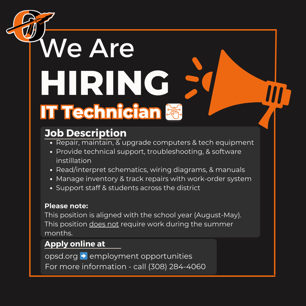 IT technician hiring ad