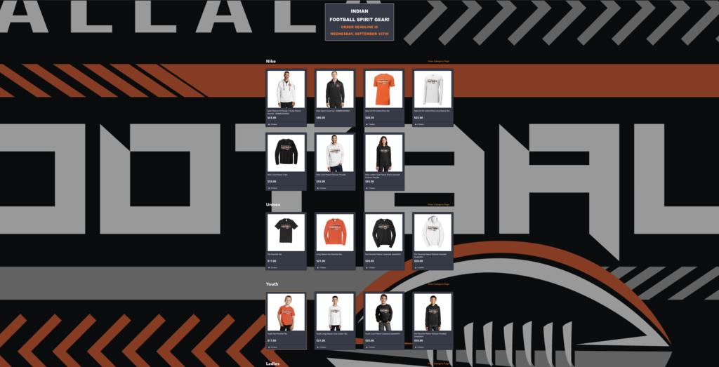 football team shop