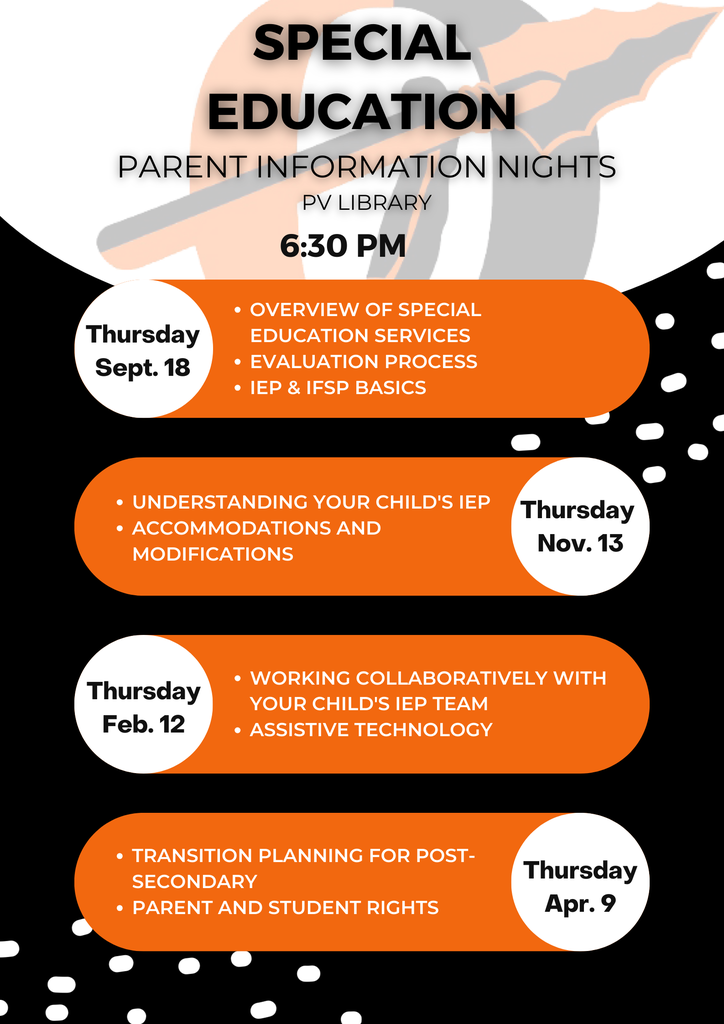special education parent infomration night