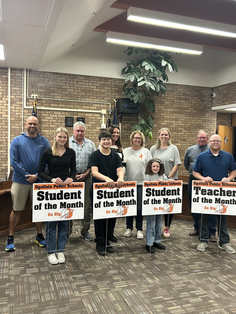 student and staff of the month