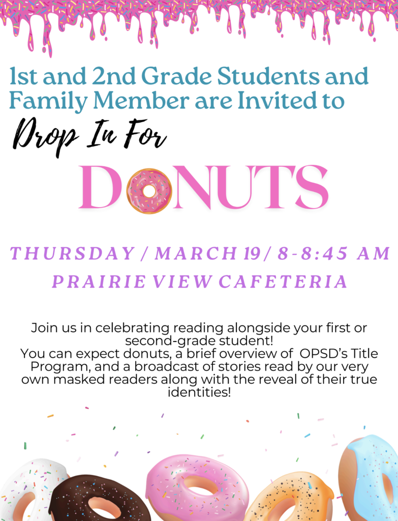 drop in for donuts flier