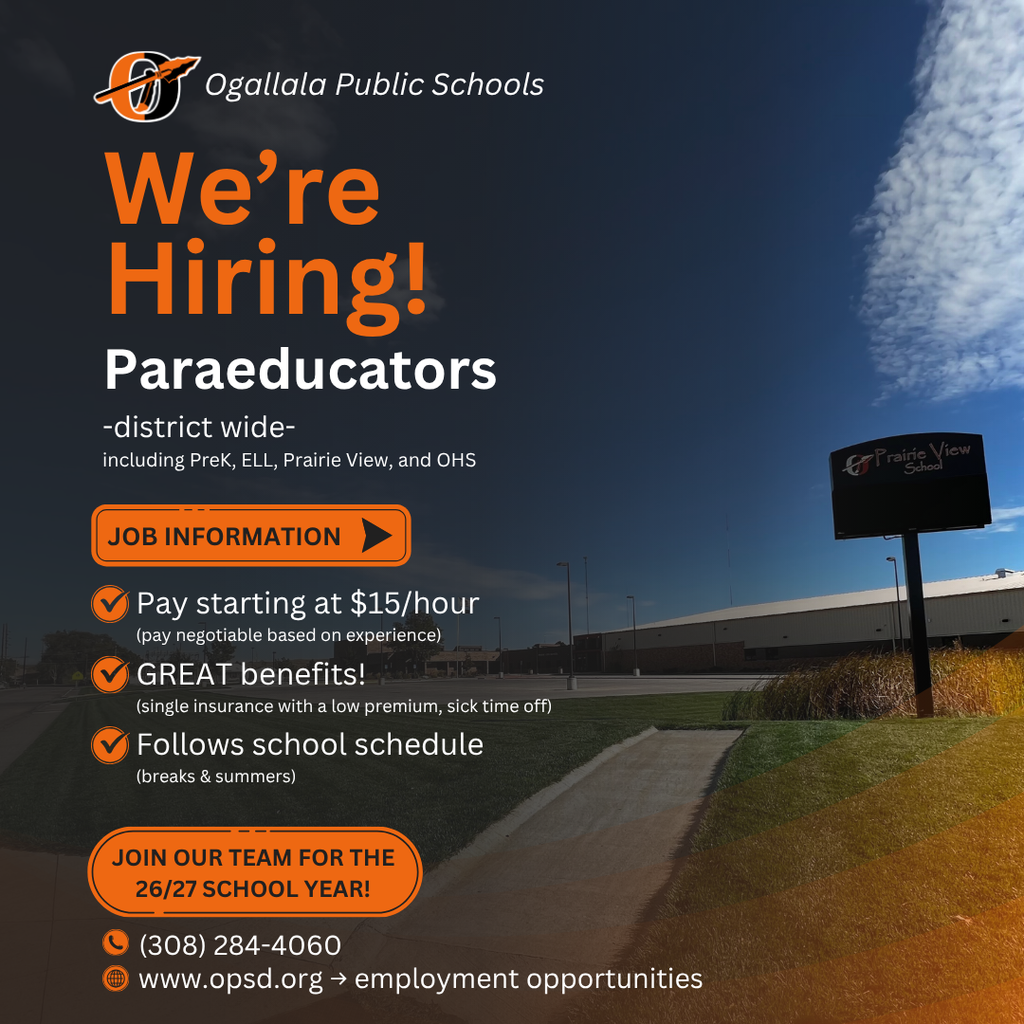 paraeducator hiring ad