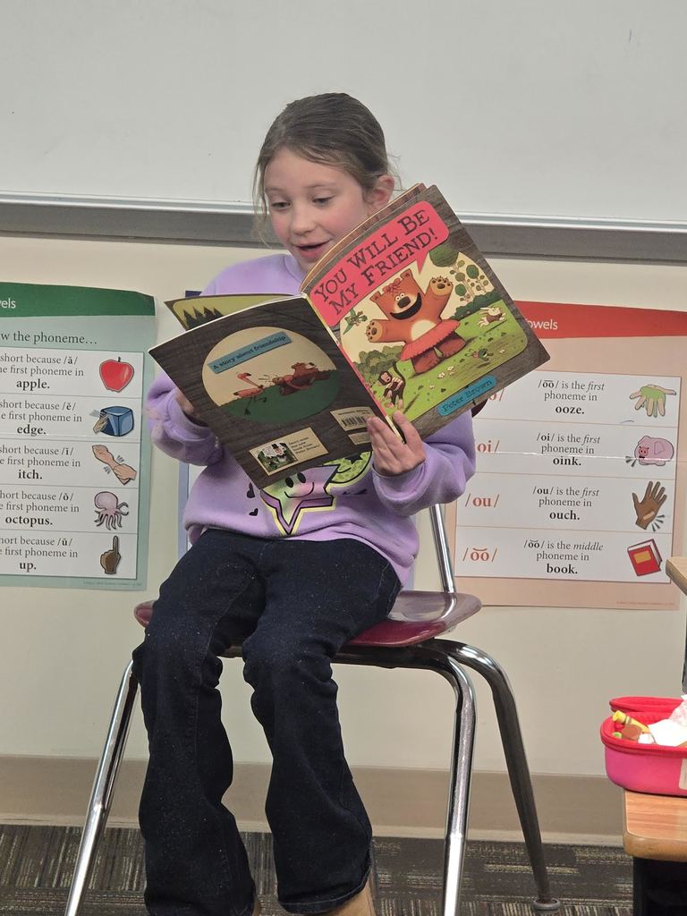 student reading a book