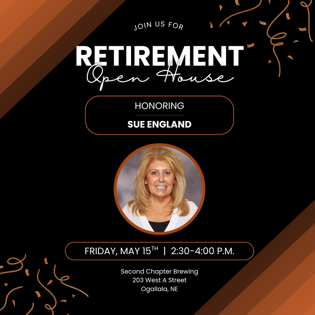 Sue England retirement flier