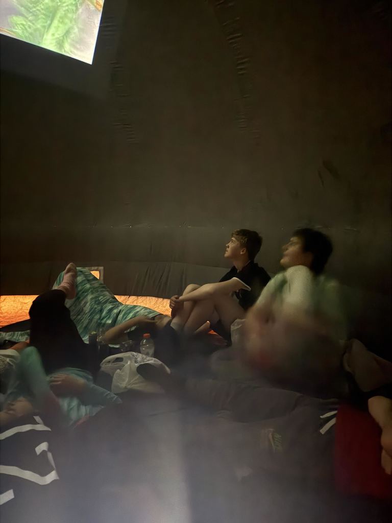 HAL Movie night inside the planetarium