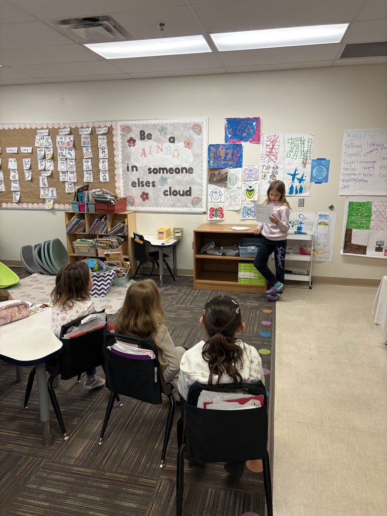 tatum teaching lesson on kindness to 1st grade class