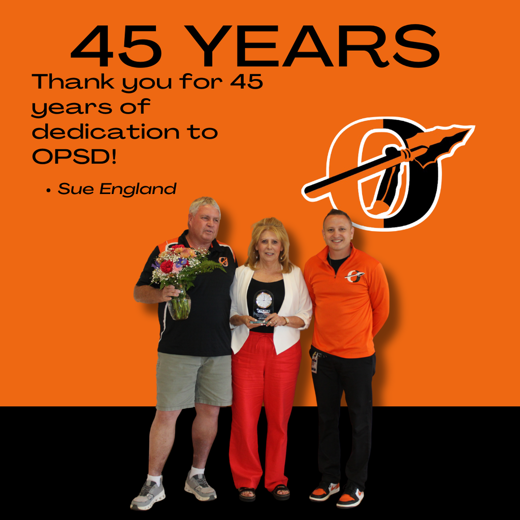 45 years of service graphic