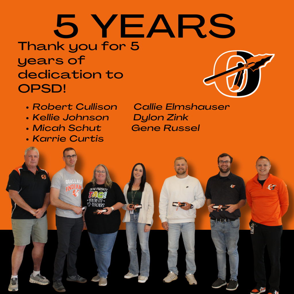5 years of service graphic