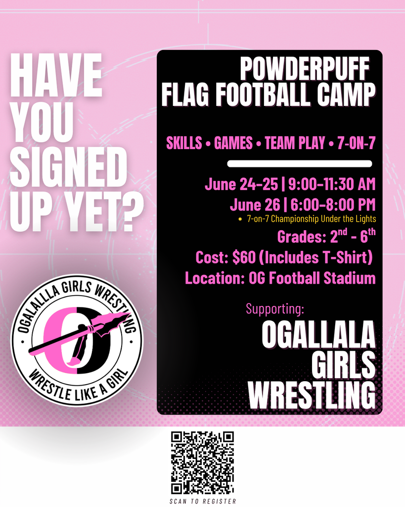 powderpuff flag football camp flyer
