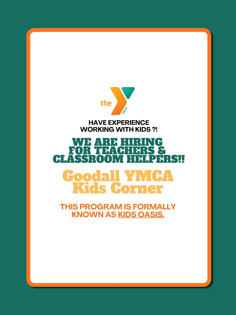 kids corner hiring ad