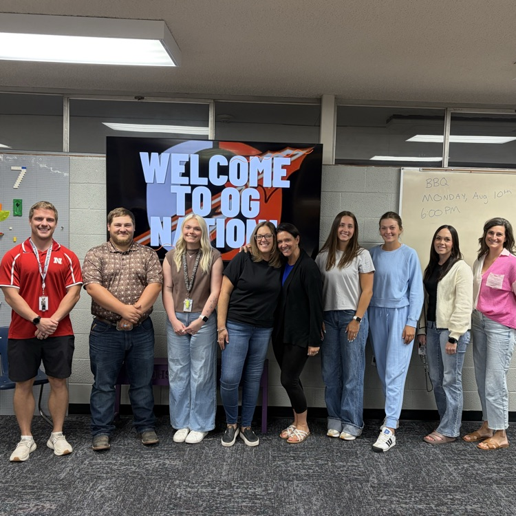new teachers standing in a line