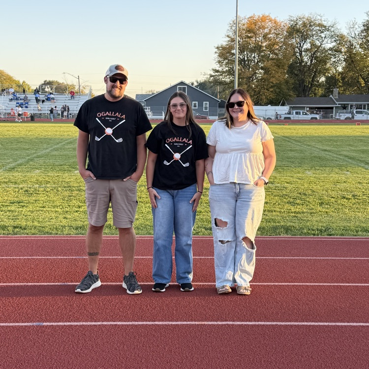 golfer with parents