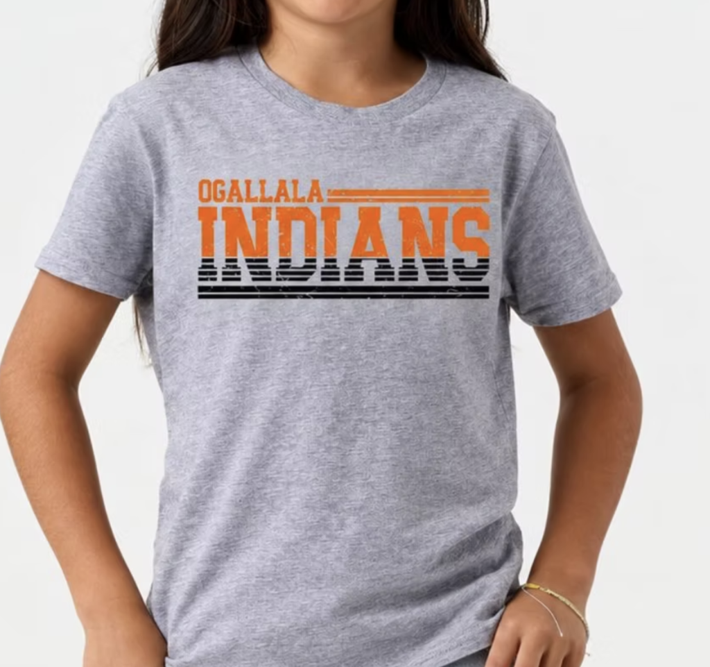 ogallala indians on a gray t shirt