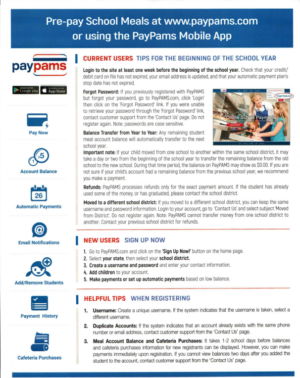 English Paypams info