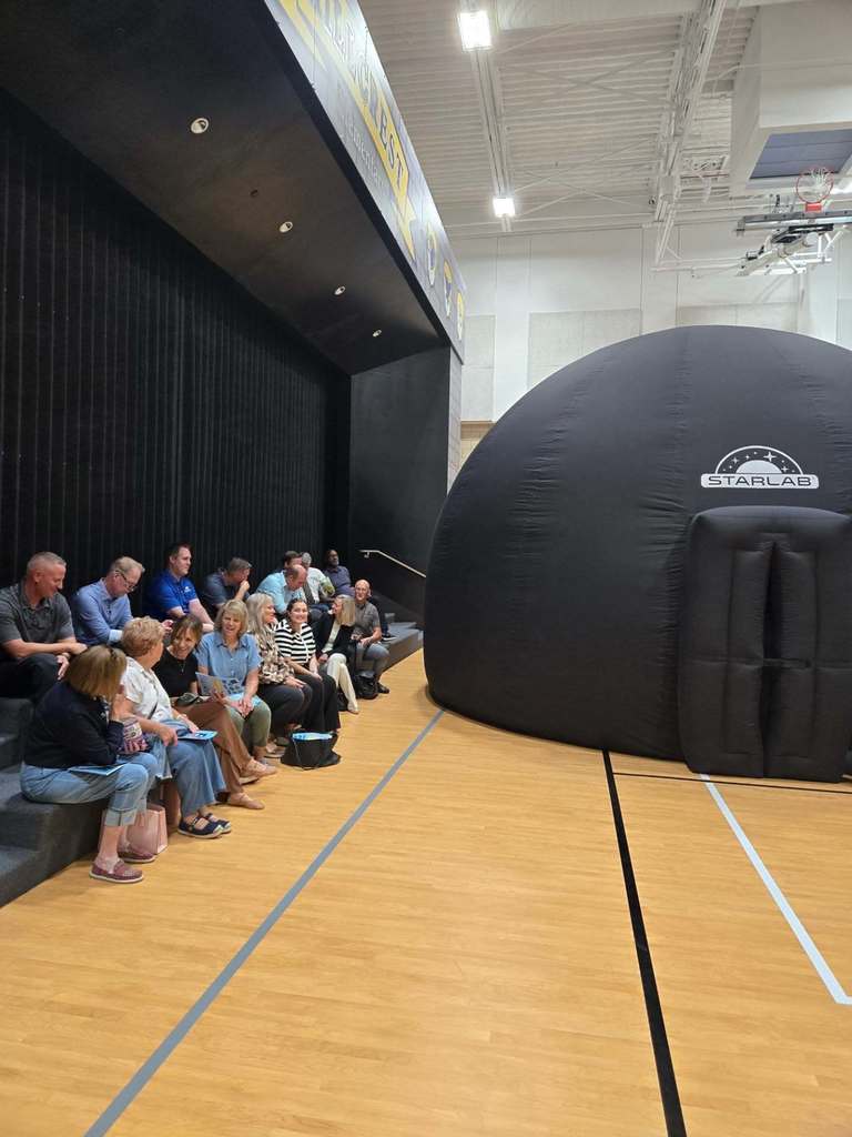OSF Board members waiting to enter StarLab