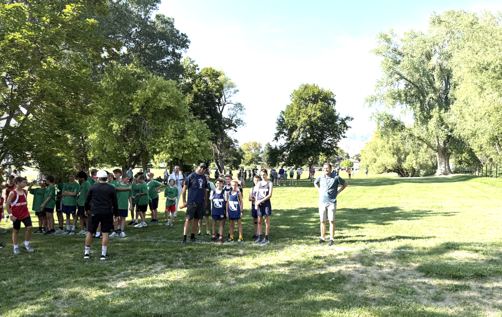 Boys XCountry at Starting Line