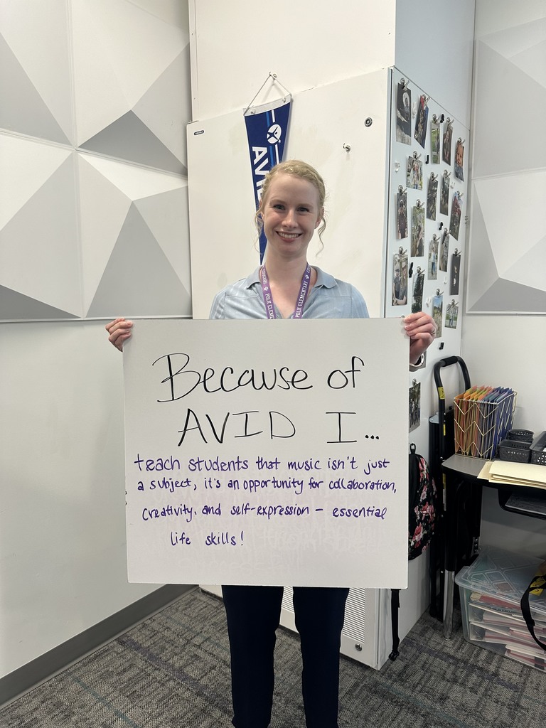 Teachers with AVID Signs