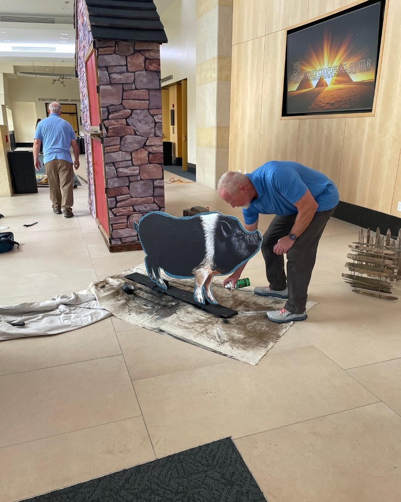 decorating at conference center