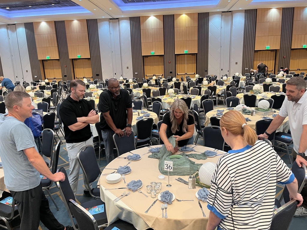 decorating at conference center