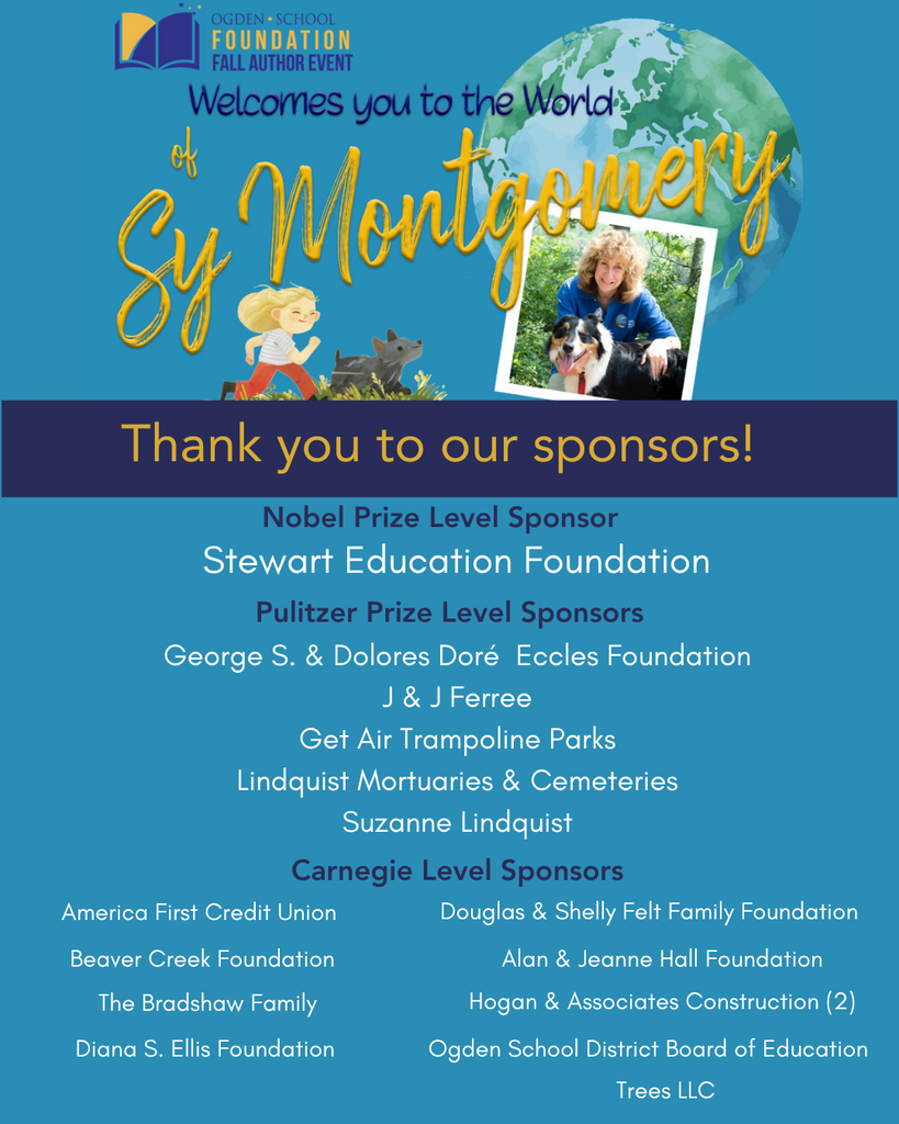 Fall Author Major Sponsors