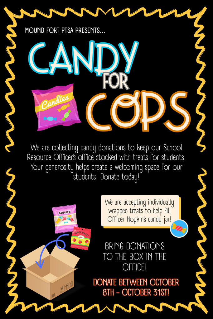 Mound Fort Candy Drive Flier