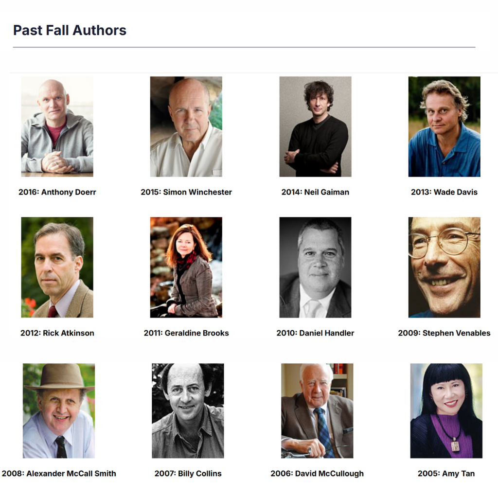past fall authors