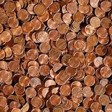 A bunch of pennies