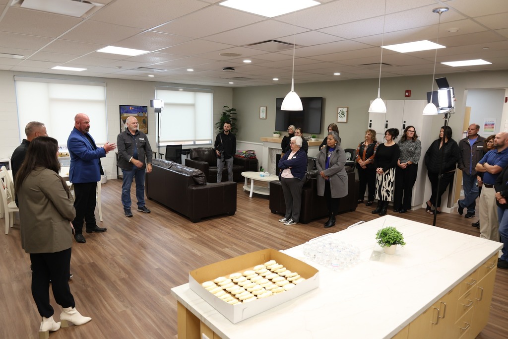 Attendees at Ribbon Cutting
