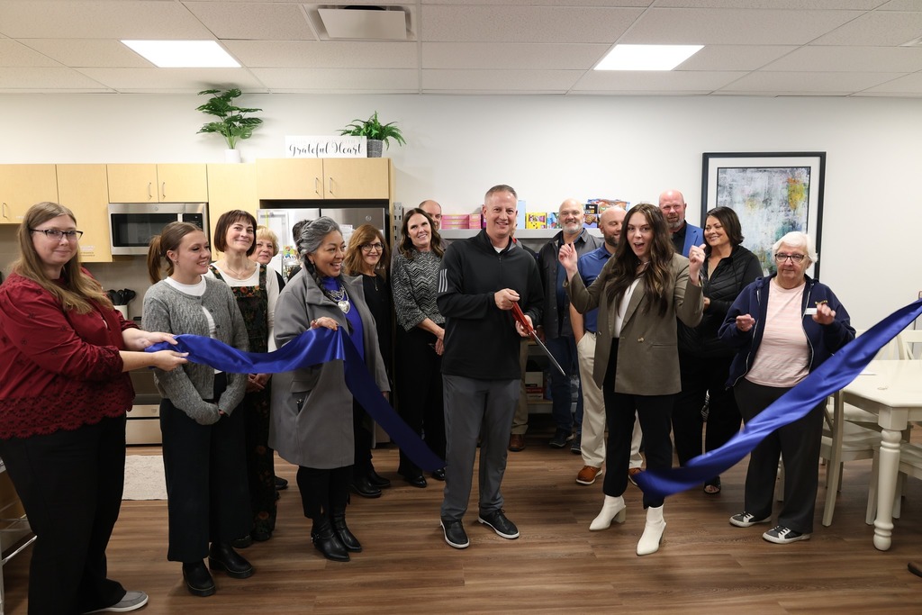 Ribbon cutting of new pantry