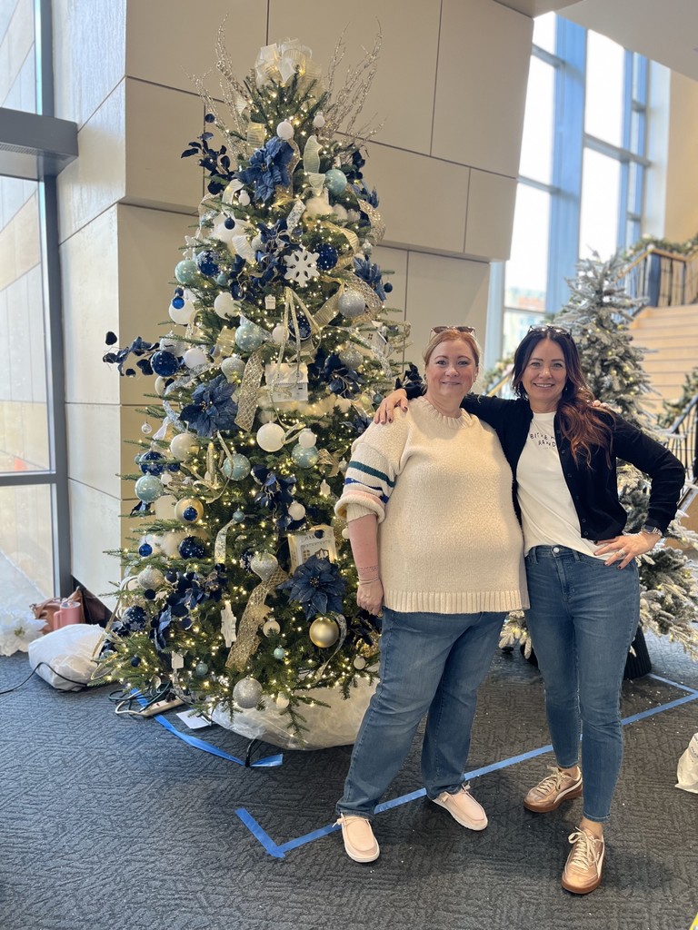 OSD Special Ed staff decorating tree
