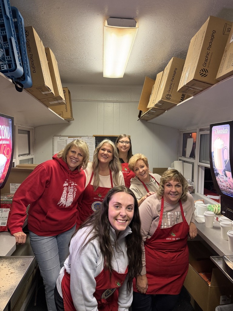 foundation members working in hot chocolate booth