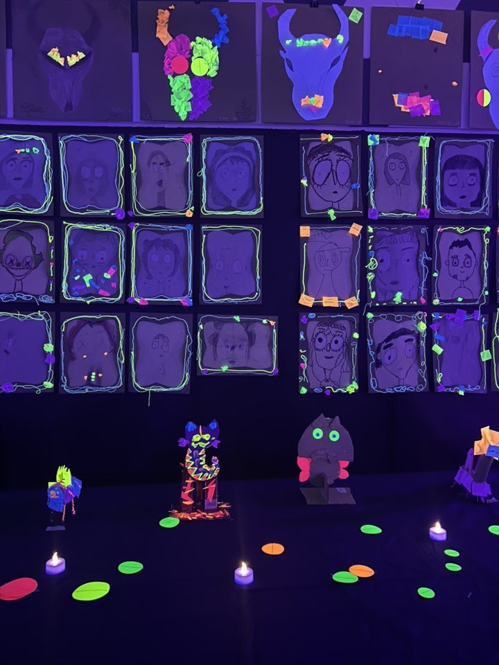 Glow in the dark art