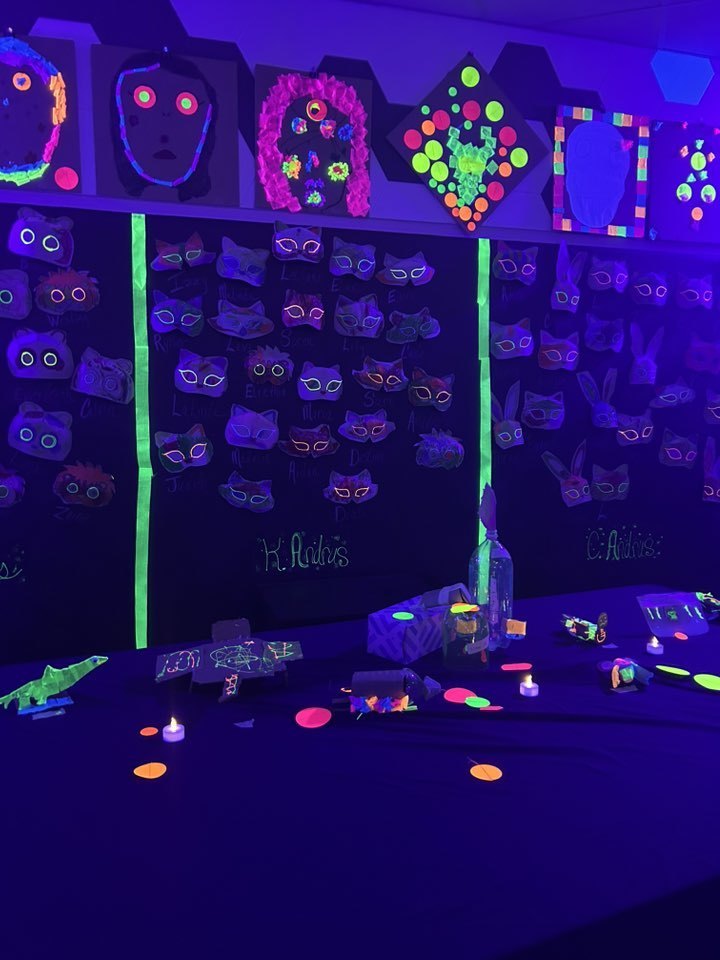 Glow in the dark art