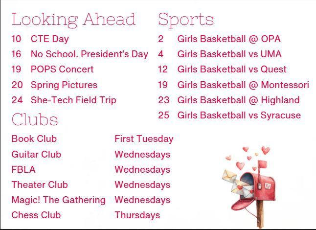 February 2a Newsletter