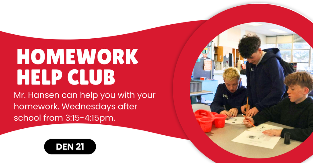 Homework Help Club flier