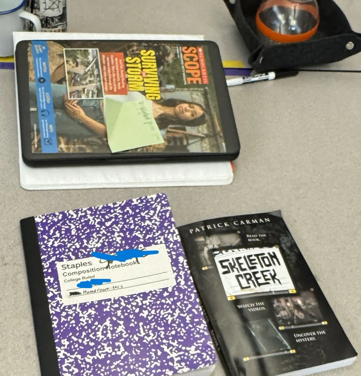 Skeleton Creek book and notebook