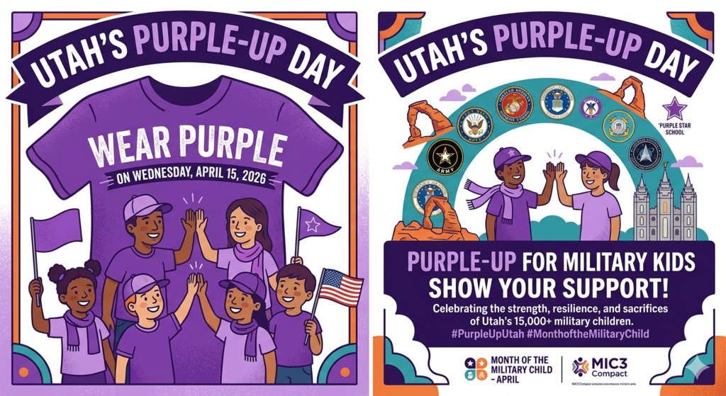 Utah's Purple-Up Day: Supporting the Military Child