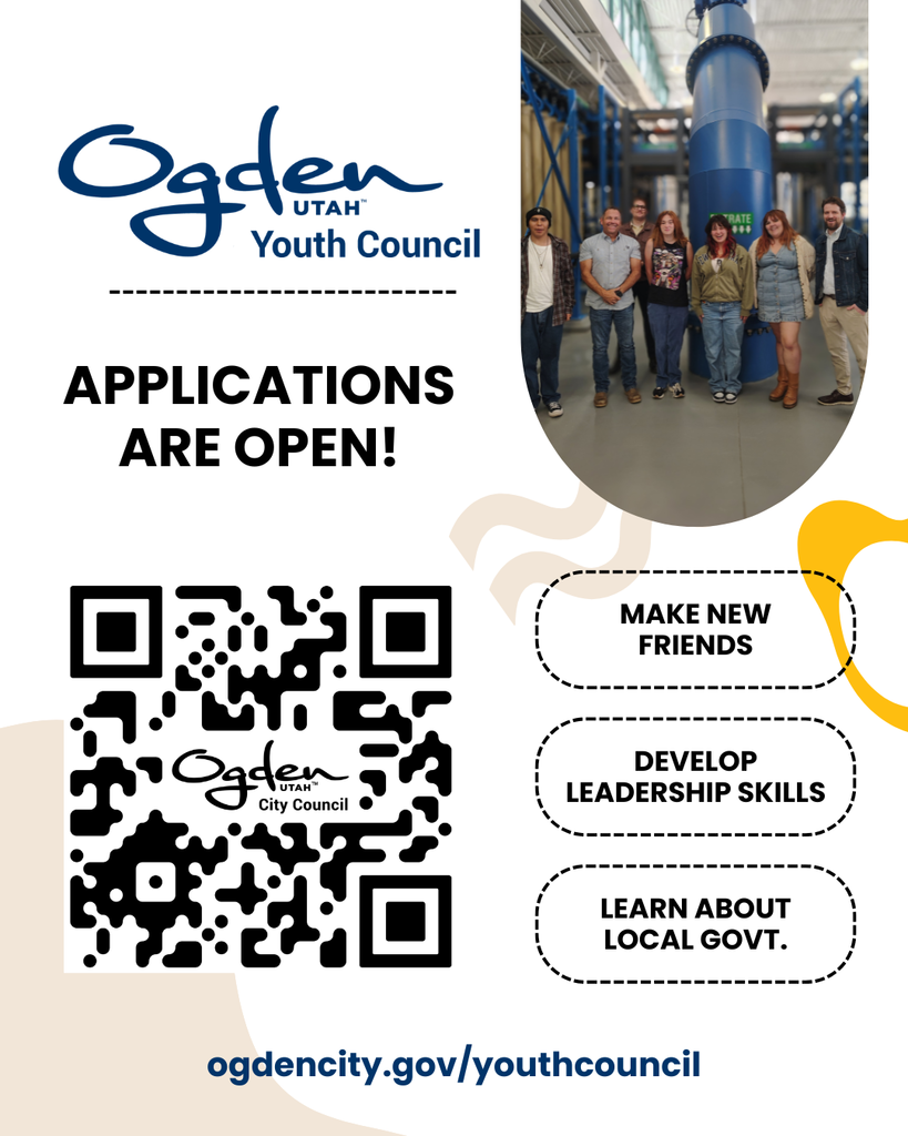 Promotional graphic for the Ogden City Youth Council